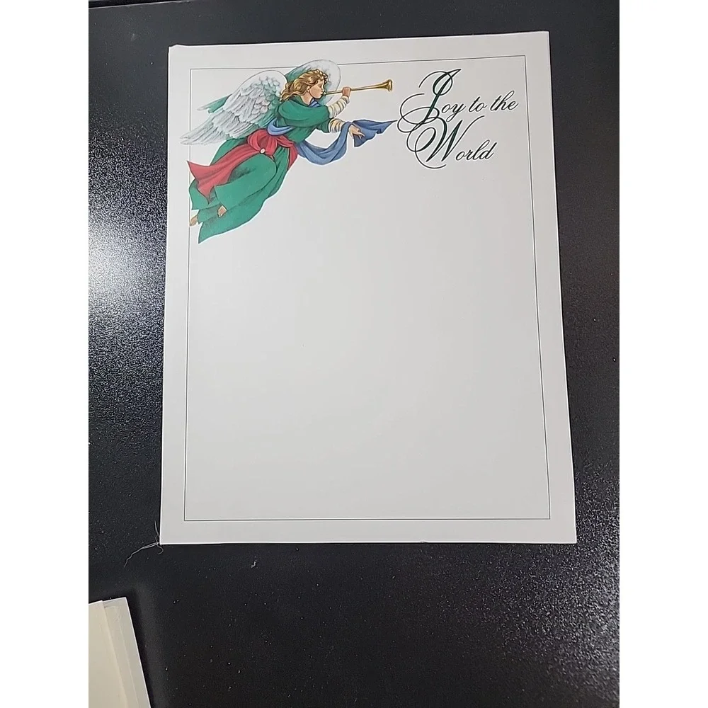 30 Sheets Computer Stationary Christmas Letter Announcments, Junk Journal Paper
